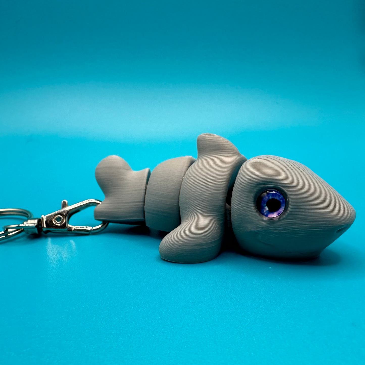 3D Printed Fidget Shark Keychain | Zou3D
