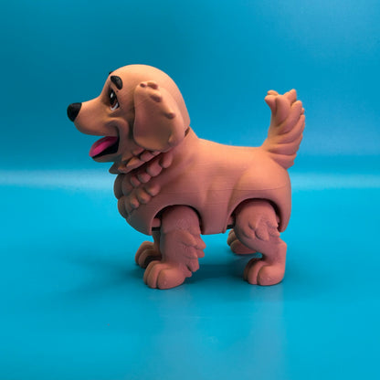 Articulated Golden Retriever Toy