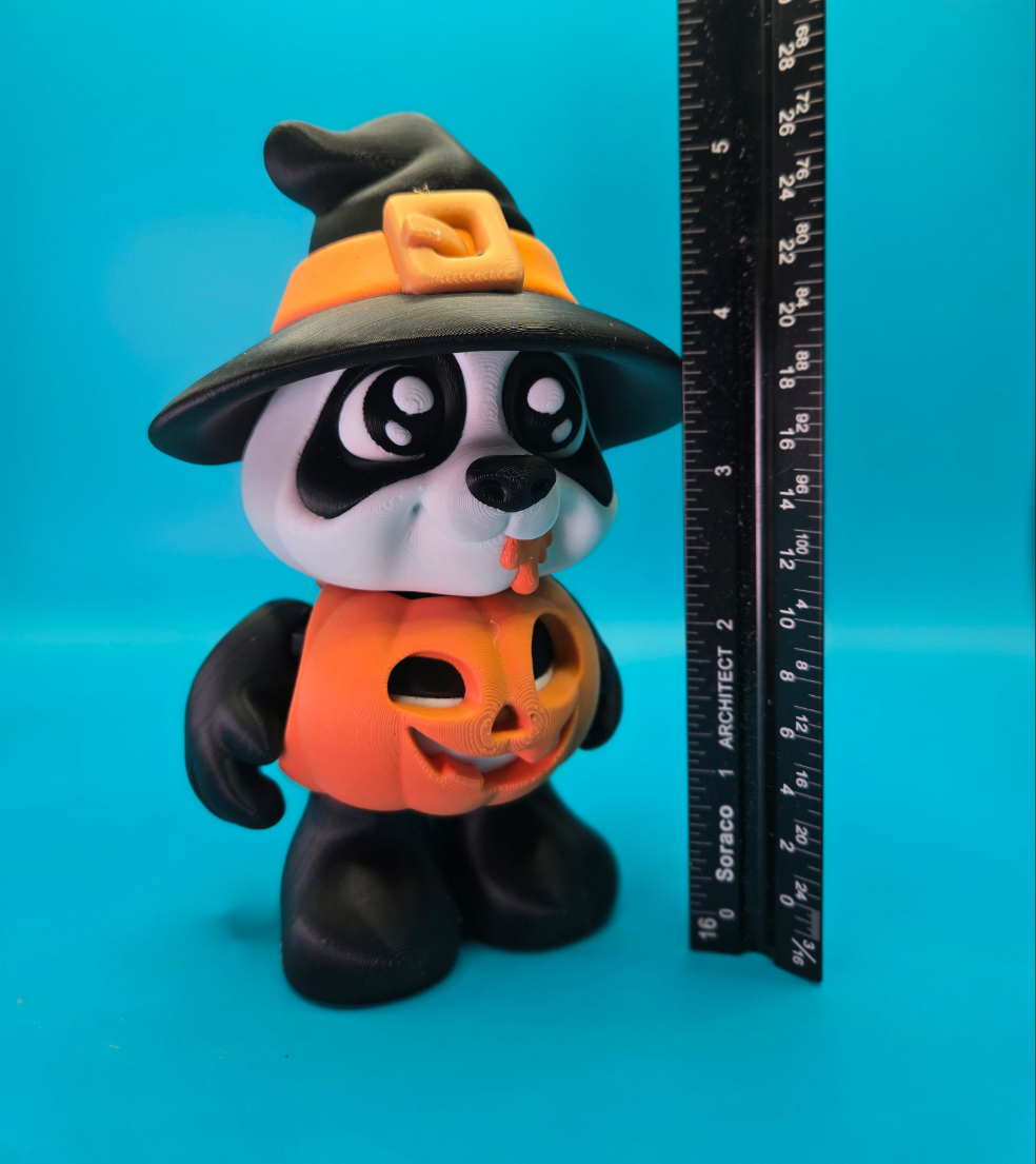 Halloween Pumpkin Panda Fidget Desk Toy