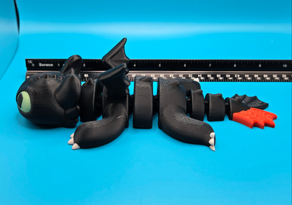 Toothless & Light Fury | Glow in the Dark | HTTYD | 3D Printed