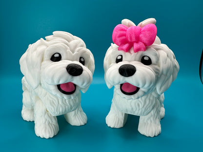 Chibi Maltese Desk Toy Fidget