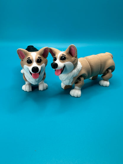 Articulated 3D Printed Corgi