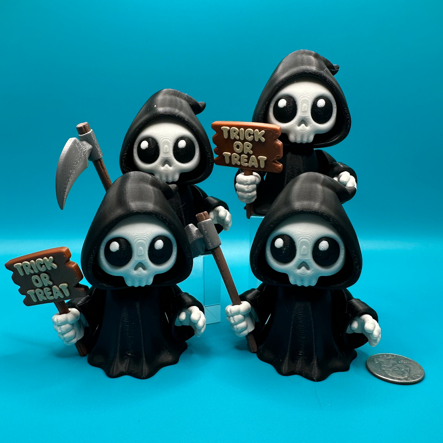 Chibi Grim Reaper 3D Print | Halloween