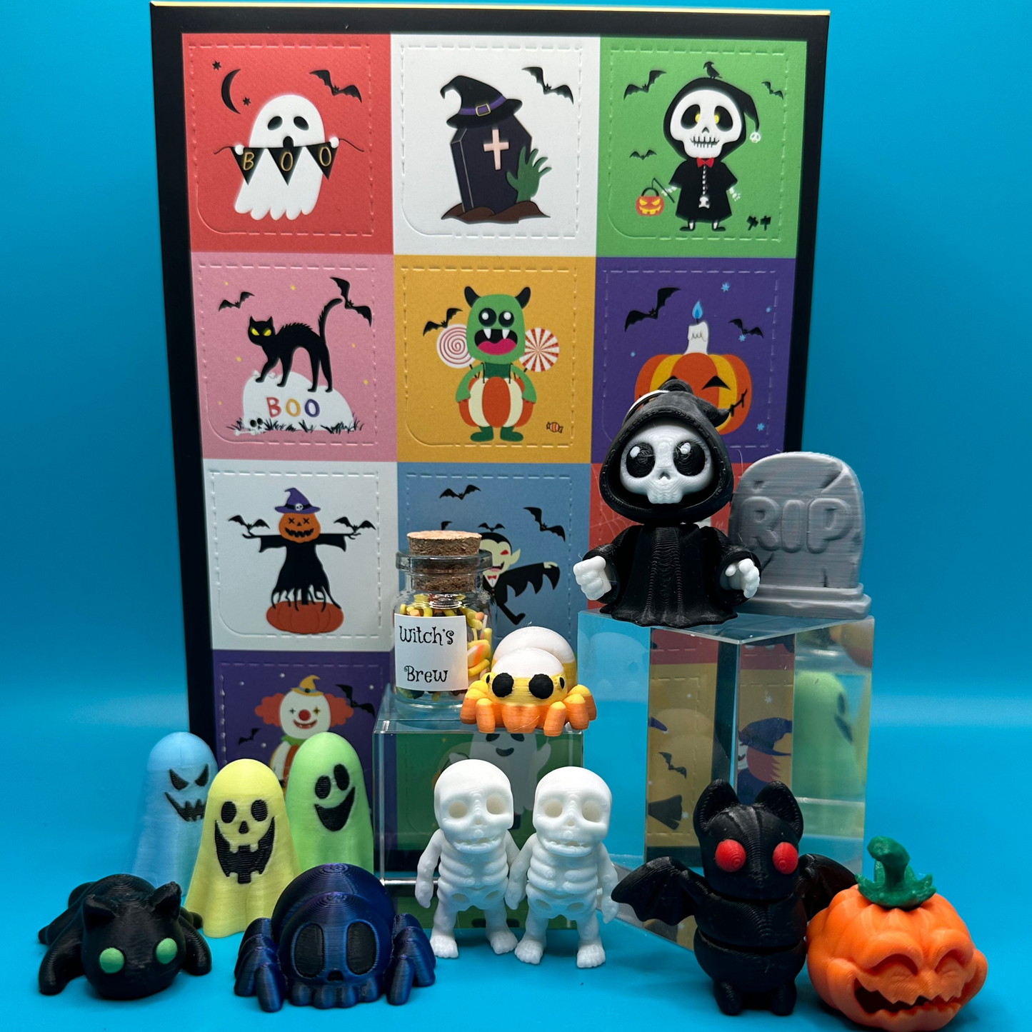 Halloween 12 Day Advent Calendar | 3D Printed Figures