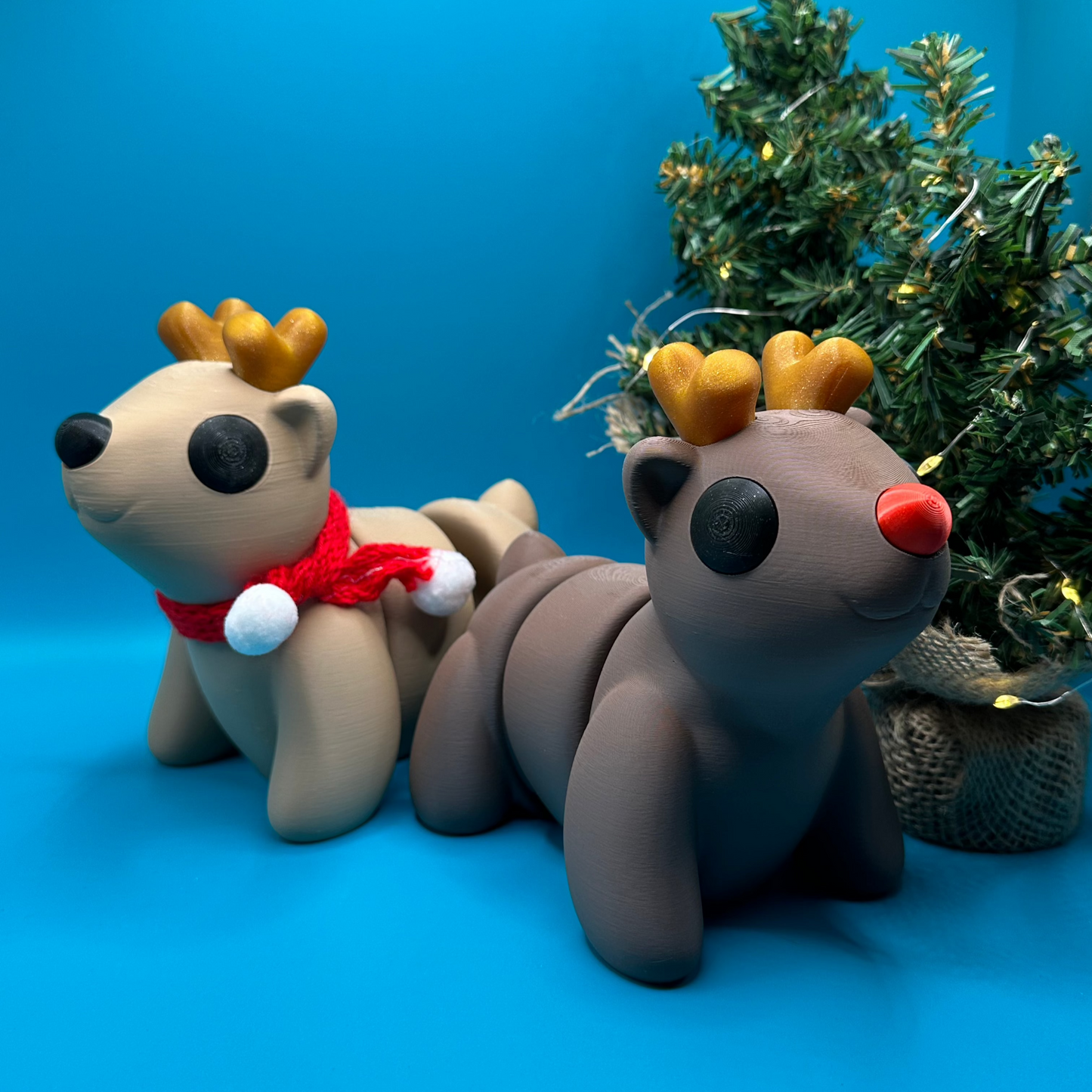 3D Printed Flexi Large Scale Reindeer