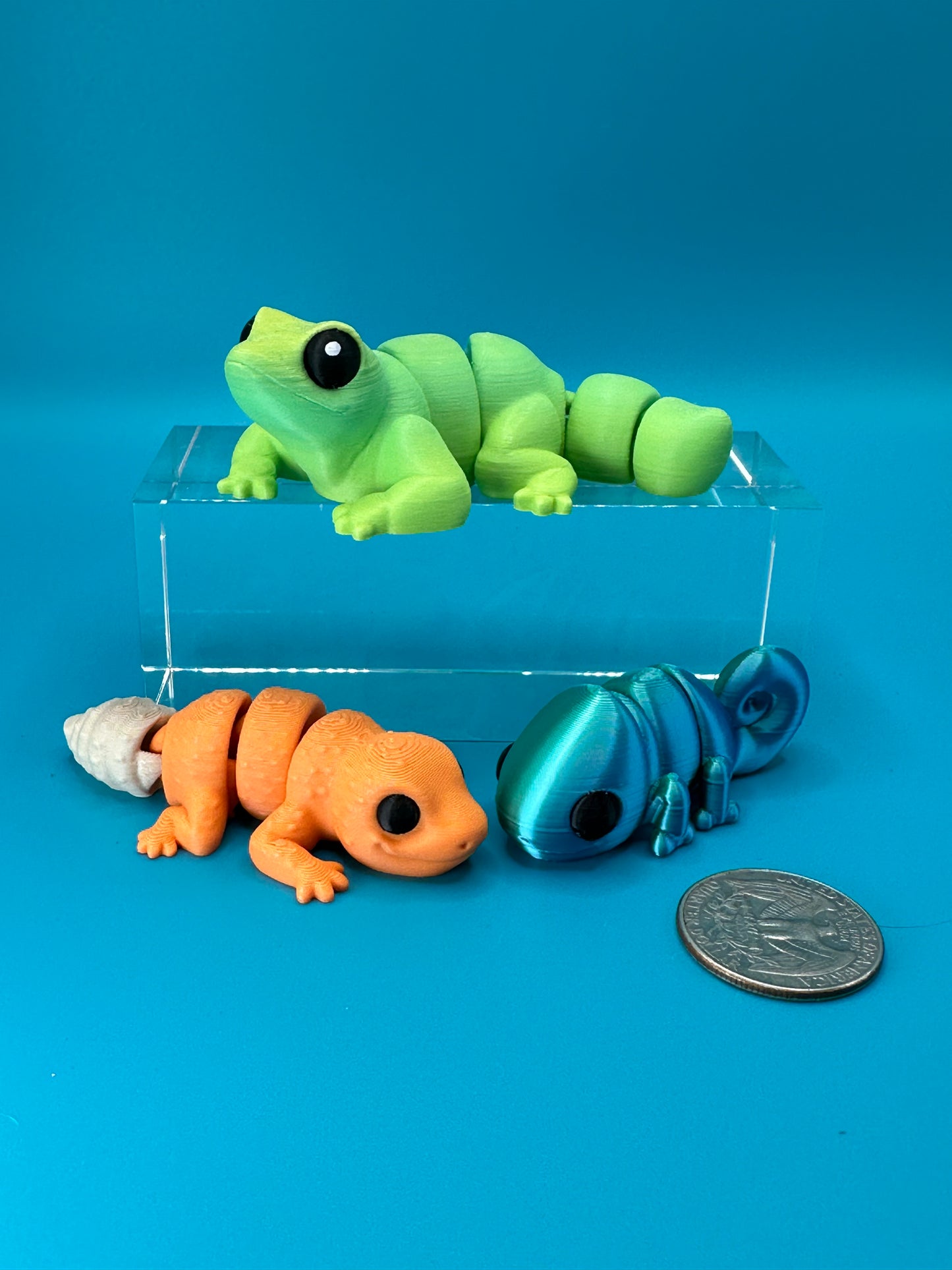 Reptile Fidget Set | 3D Printed Animals