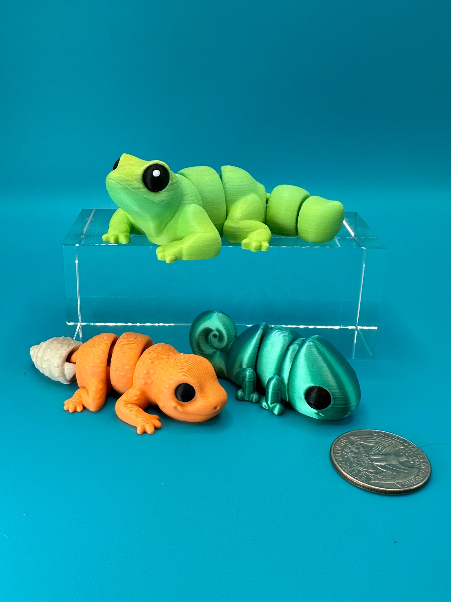 Reptile Fidget Set | 3D Printed Animals