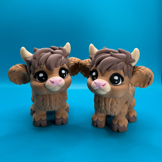 Cute Articulating Highland Cow Desk Toy Fidget