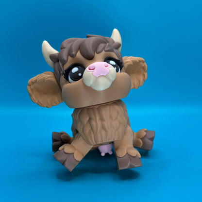 Cute Articulating Highland Cow Desk Toy Fidget