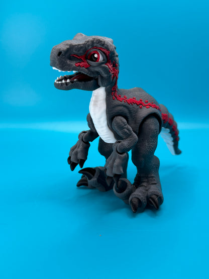 Articulated Velociraptor Dinosaur Fidget Desk Toy | Stlflix | Blue | Raptor