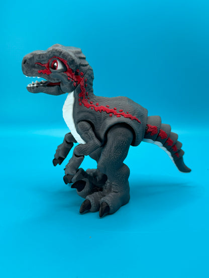Articulated Velociraptor Dinosaur Fidget Desk Toy | Stlflix | Blue | Raptor
