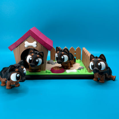Mini Dog Yard Playset