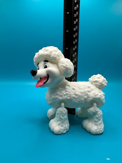 Poodle Dog 3D Printed Figure