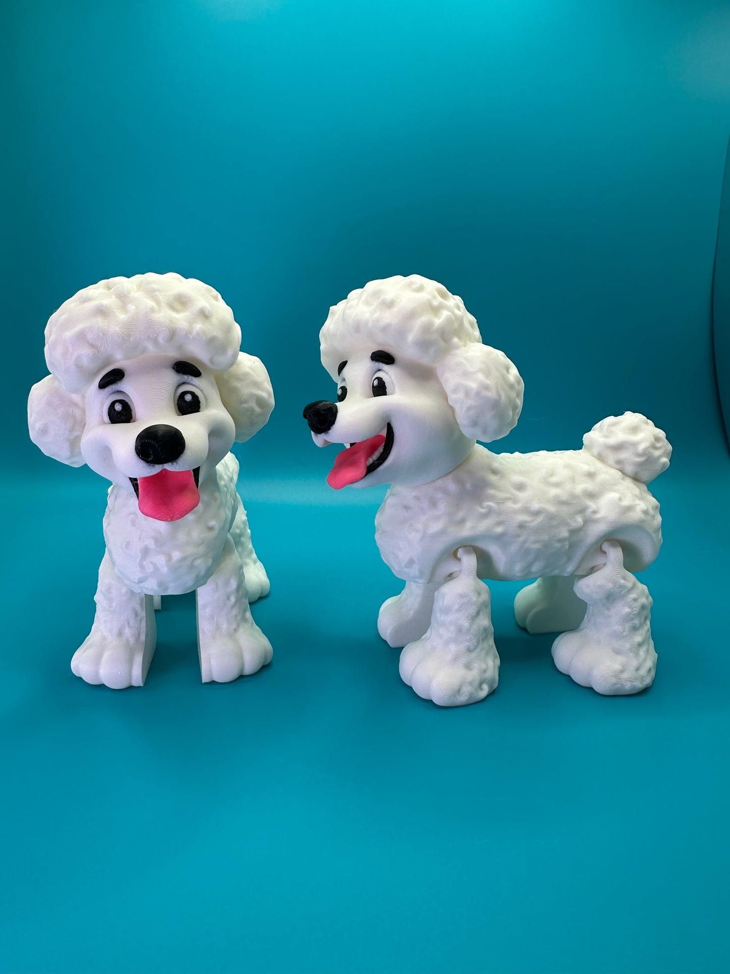 Poodle Dog 3D Printed Figure