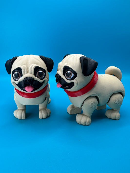Pug 3D Printed Dog | Fidget | Desk Toy