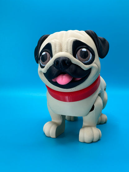 Pug 3D Printed Dog | Fidget | Desk Toy