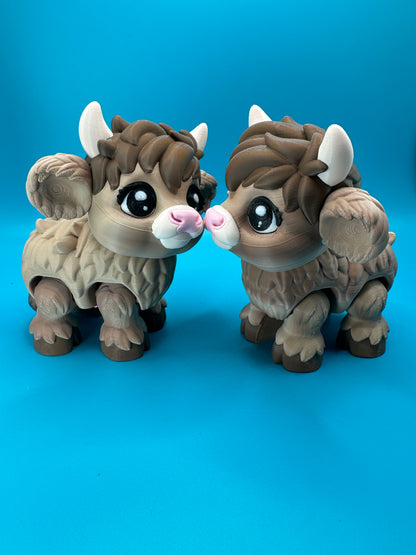 Cute Articulating Highland Cow Desk Toy Fidget