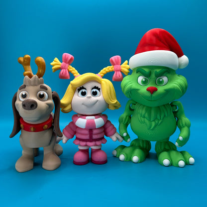 Flexi Grinch Characters | Grinch | Max | Cindy Lou Who