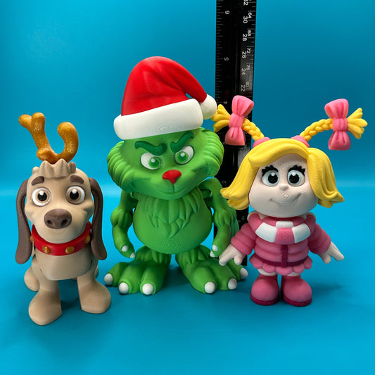 Flexi Grinch Characters | Grinch | Max | Cindy Lou Who