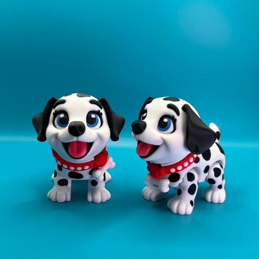 Articulating Dalmatian Dog Fidget
