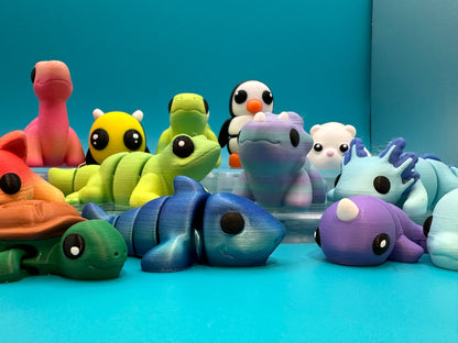 3D Printed Cute Baby Flexi Animal