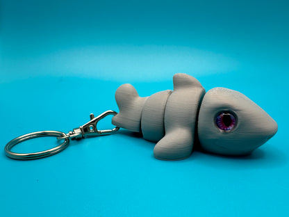 3D Printed Fidget Shark Keychain | Zou3D