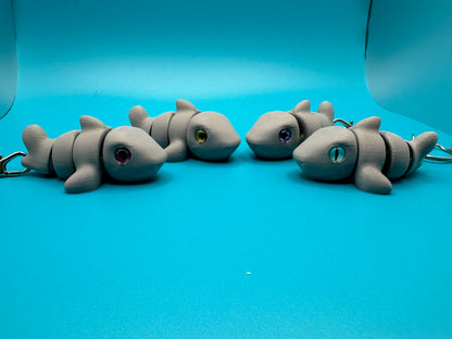 3D Printed Fidget Shark Keychain | Zou3D