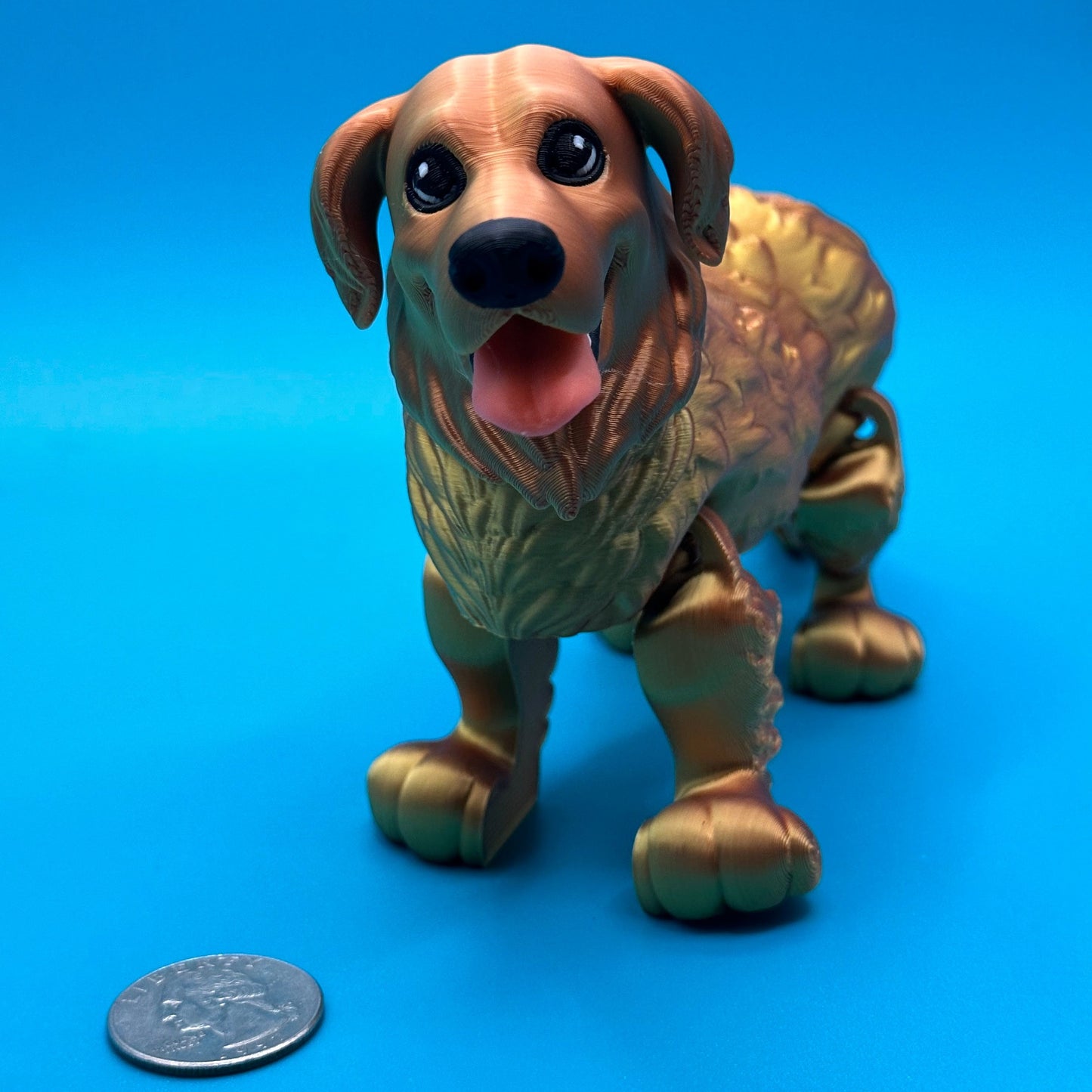Articulating 3D Printed Golden Retriever Toy | Printverse