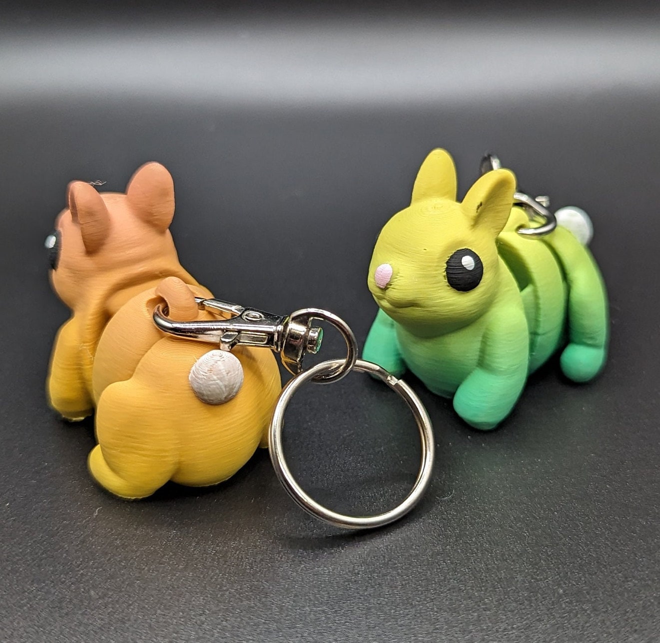 Flexi 3D Printed Baby Bunny Keychain