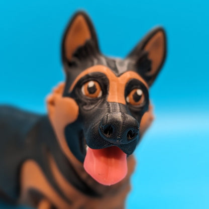 Articulating German Shepherd 3D Printed Toy