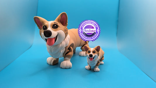 Articulated 3D Printed Corgi
