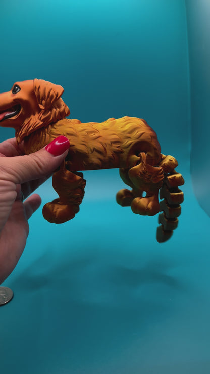Articulating 3D Printed Golden Retriever Toy | Printverse